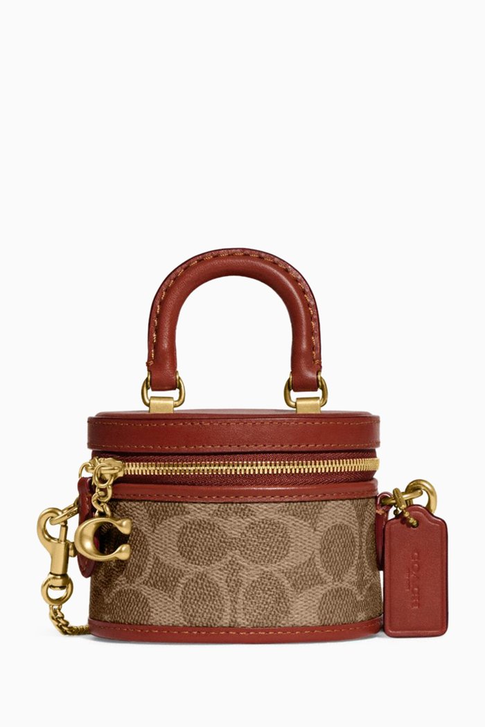 

Trail 12 Crossbody. Bag in Signature Canvas, Brown