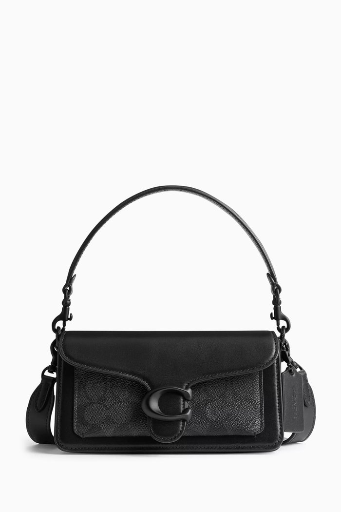 

Tabby Shoulder Bag 20 In Signature Canvas, Black