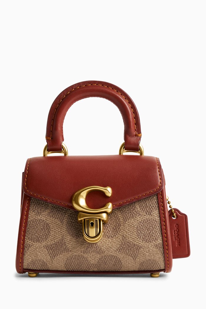 

Sammy Top Handle Bag in Signature Canvas, Brown