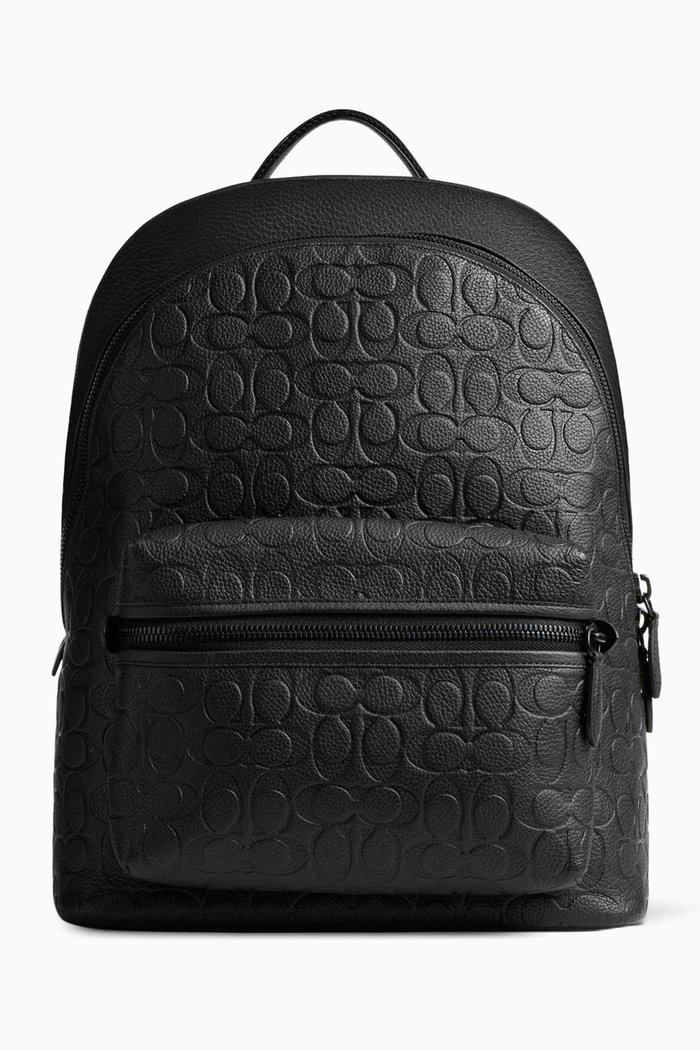 

Charter Backpack in Signature Pebbled Leather, Black