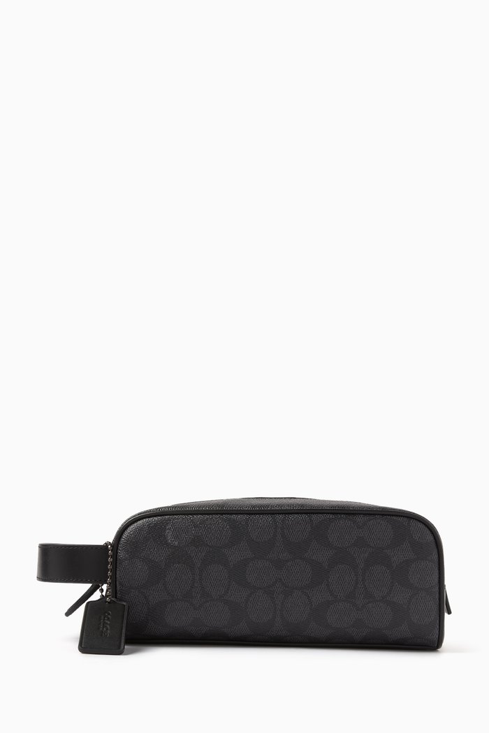 

Travel Kit In Signature Canvas, Grey