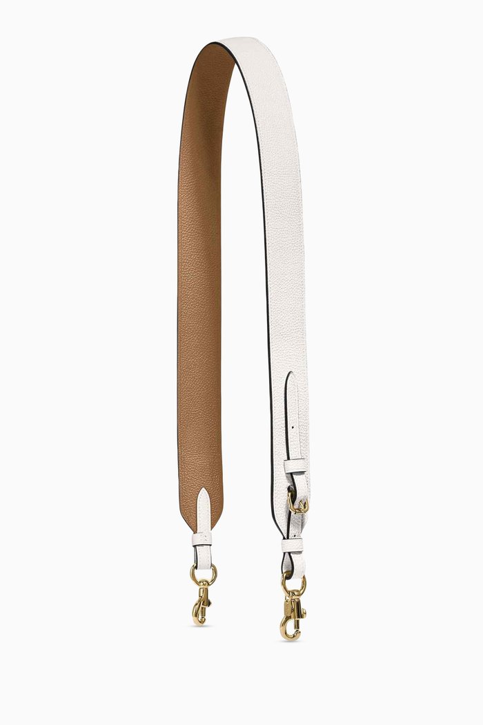 

Novelty Strap in Leather, White