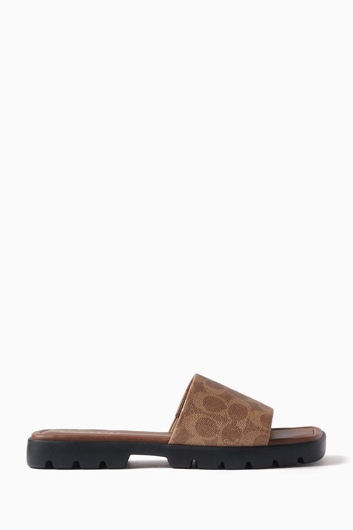 

Florence Sandals in Signature Canvas, Grey