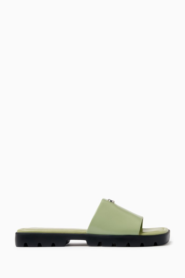 

Florence Sandals in Leather, Green