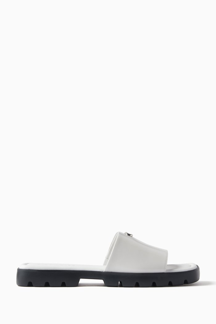 Florence Sandals in Leather, White