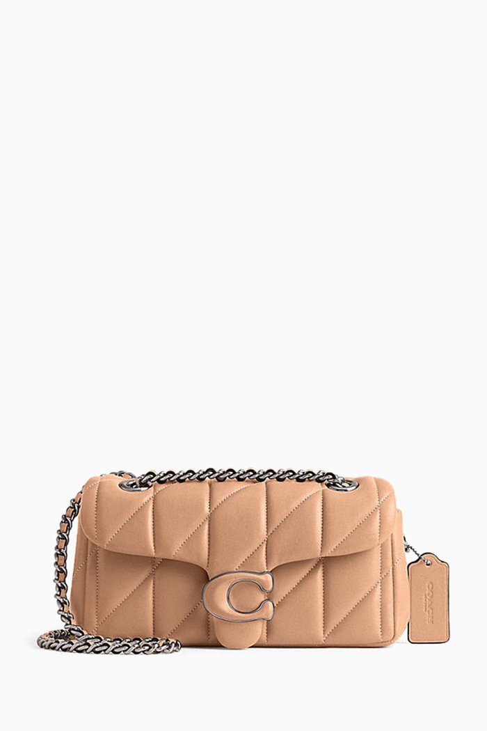 

Tabby 20 Quilted Shoulder Bag in Nappa, Pink