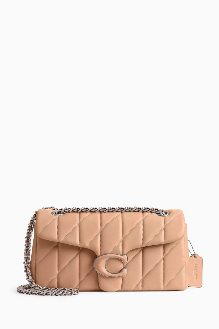 

Tabby 26 Quilted Shoulder Bag in Leather, Pink