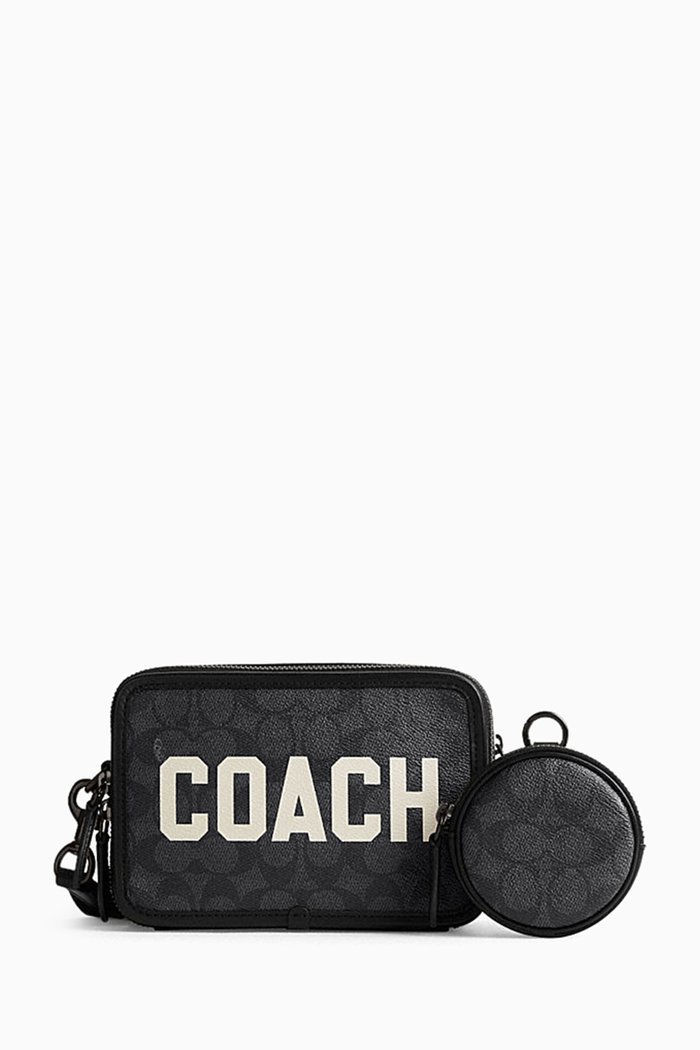 

Charter Crossbody Bag in Signature Canvas, Grey