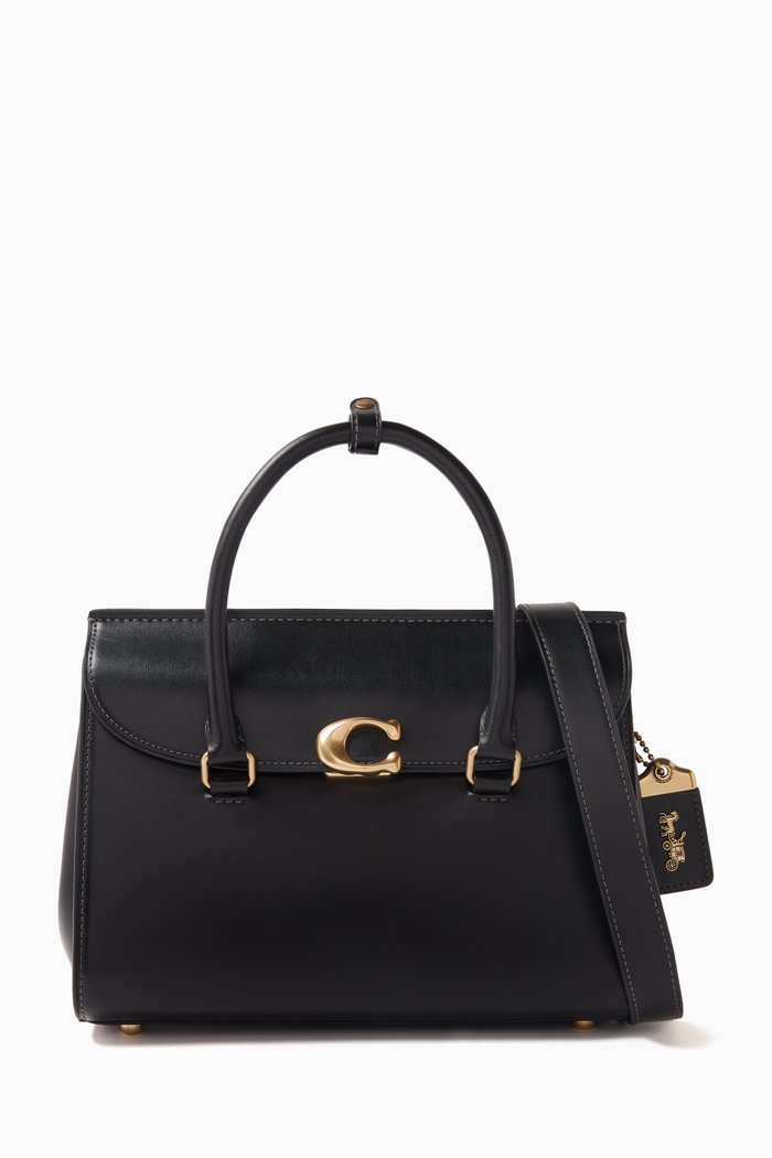 

Broome Carryall Bag in Calf Leather, Black