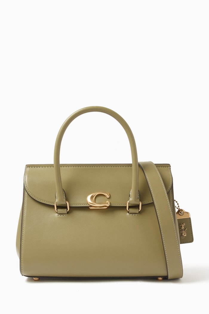 

Broome Carryall Bag in Calf Leather, Green