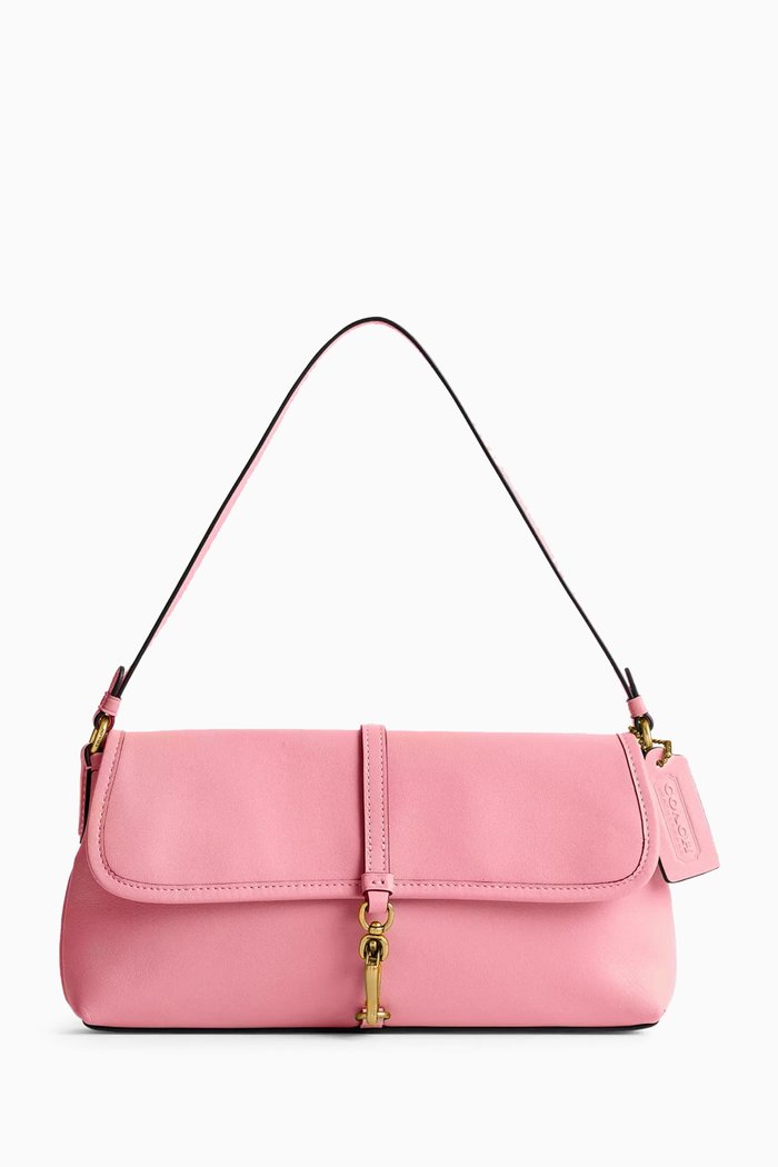 

Hamptons Shoulder Bag in Leather, Pink