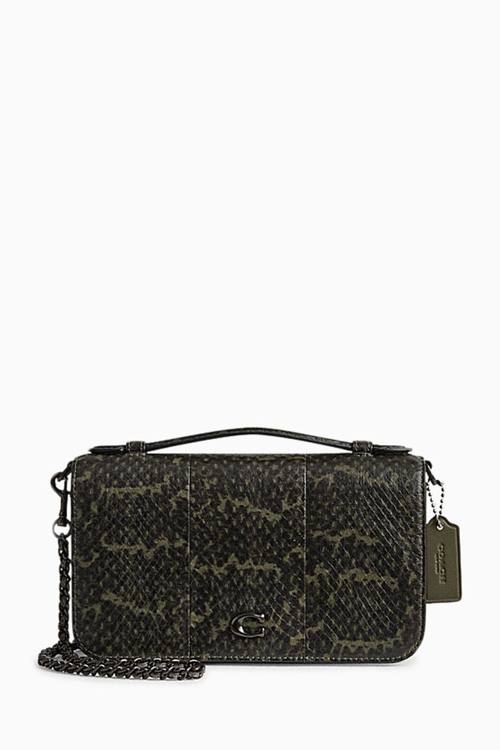

Bea Crossbody Bag in Calfskin Leather, Green