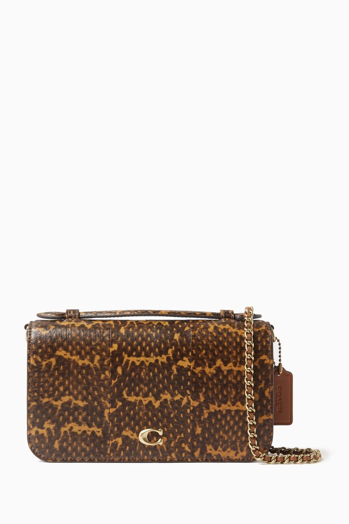 

Bea Crossbody Bag in Calfskin Leather, Yellow