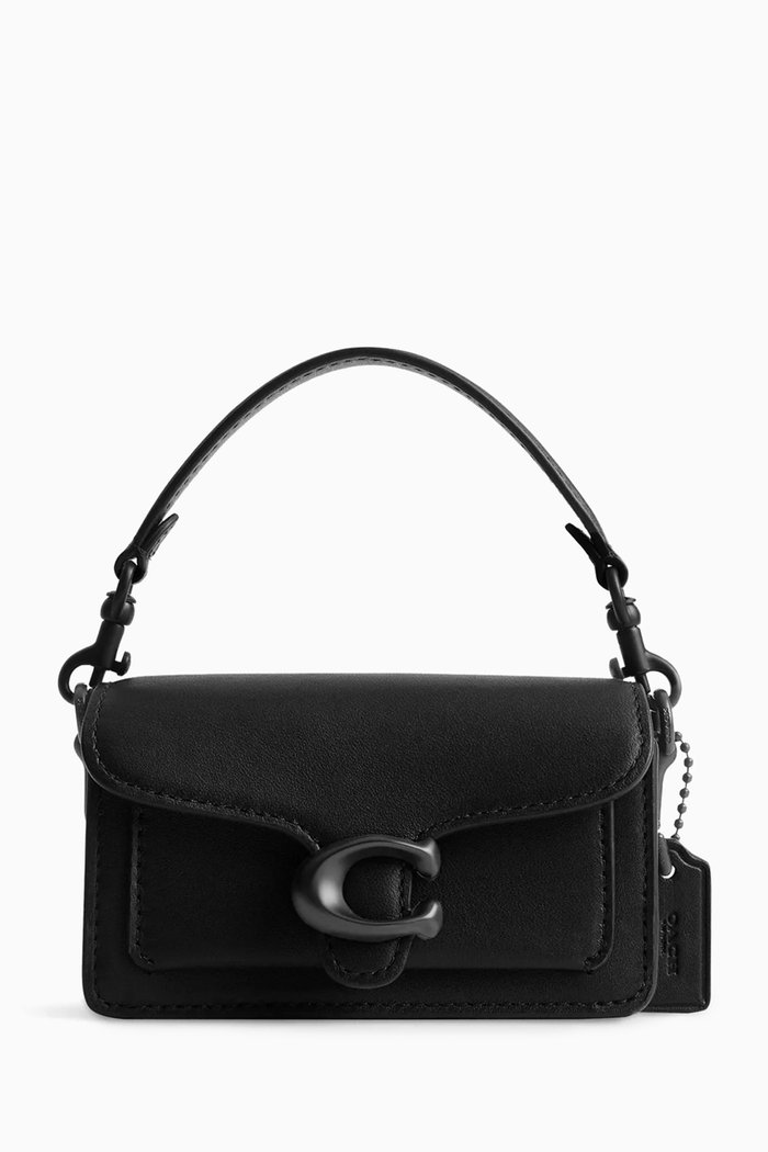 

Tabby 12 Top-handle Bag in Leather, Black