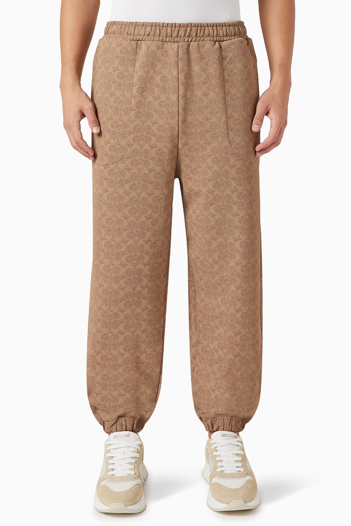 

Essential Signature Sweatpants in Organic Cotton-blend, Neutral