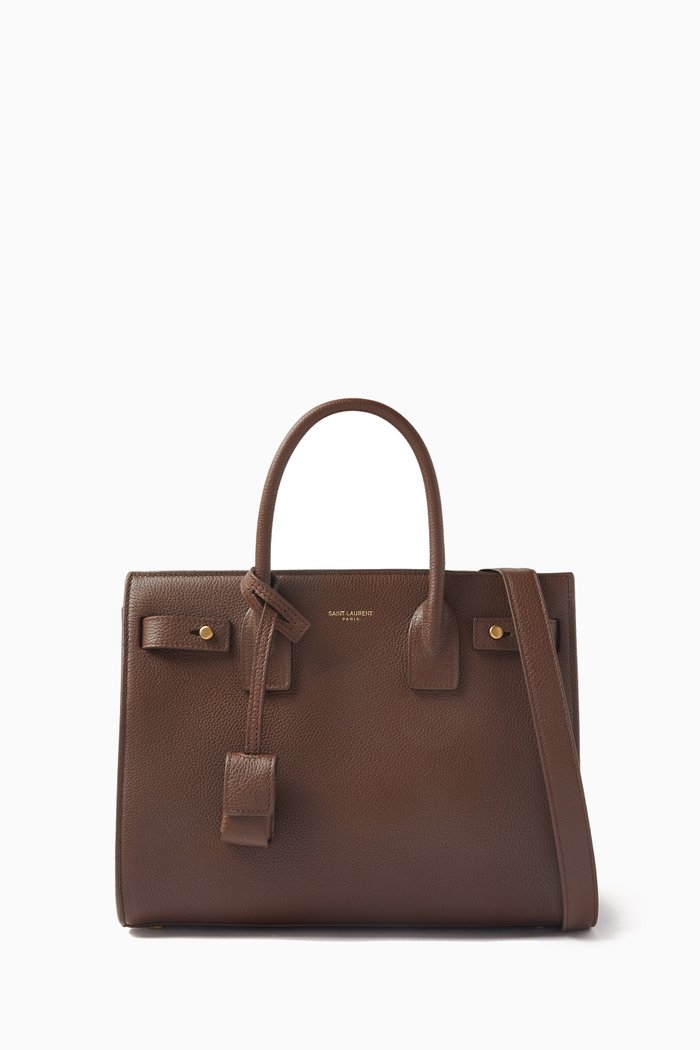 

Baby Sac de Jour Tote Bag in Grained Leather, Brown