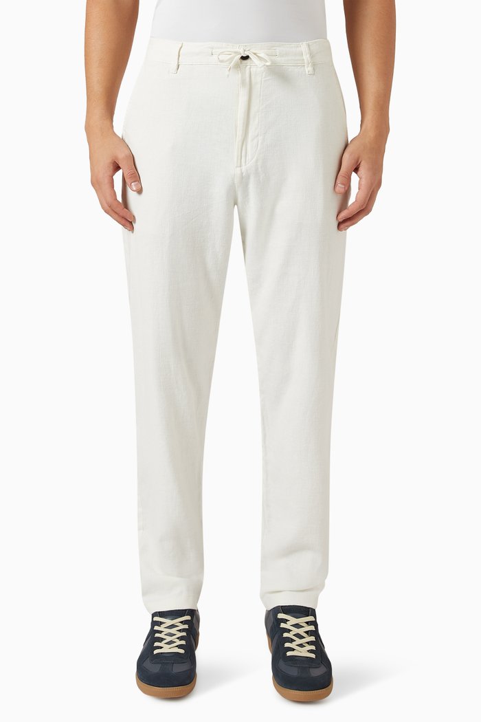 

Brody Slim Tapered-fit Pants in Linen, Neutral