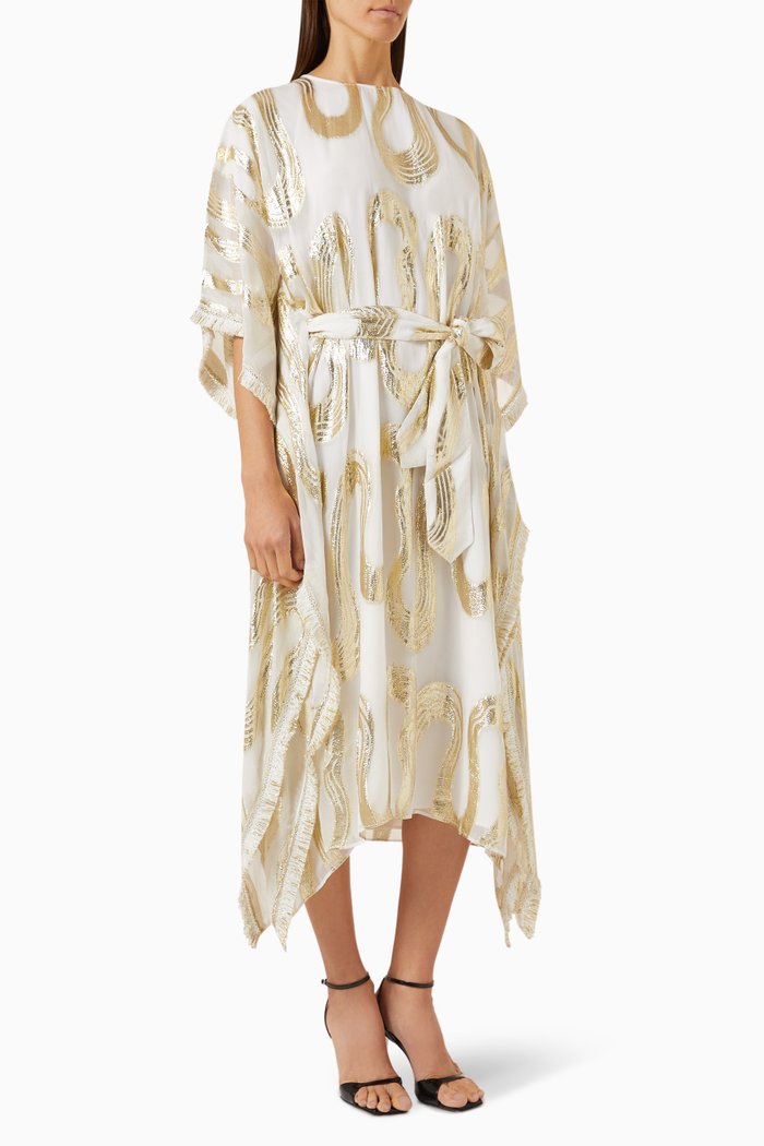 

Ophelia Kaftan in Jacquard, Neutral