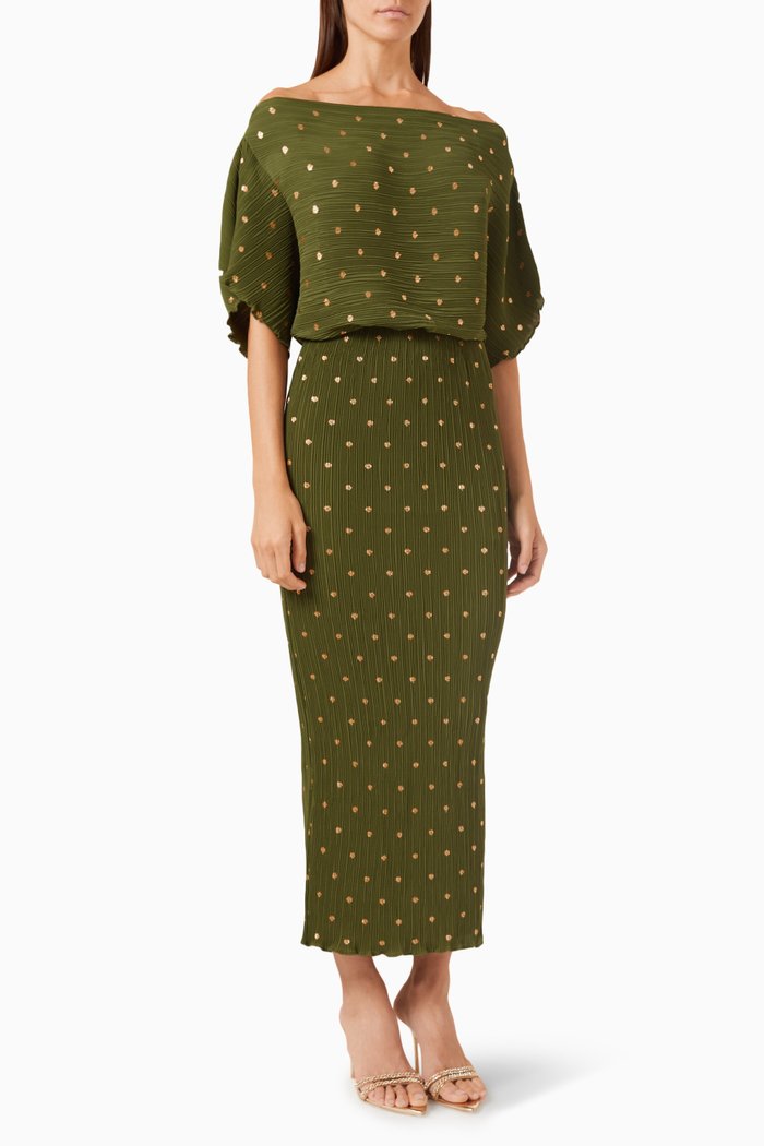 

Mollie Midi Dress, Green