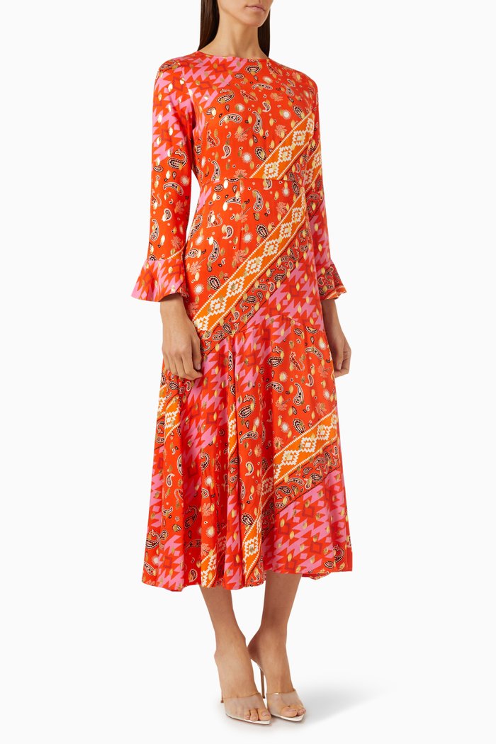 

Cassidy Eliza Maxi Dress in Viscose, Pink