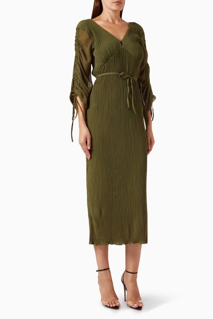 

Bon Plisse Dress, Green