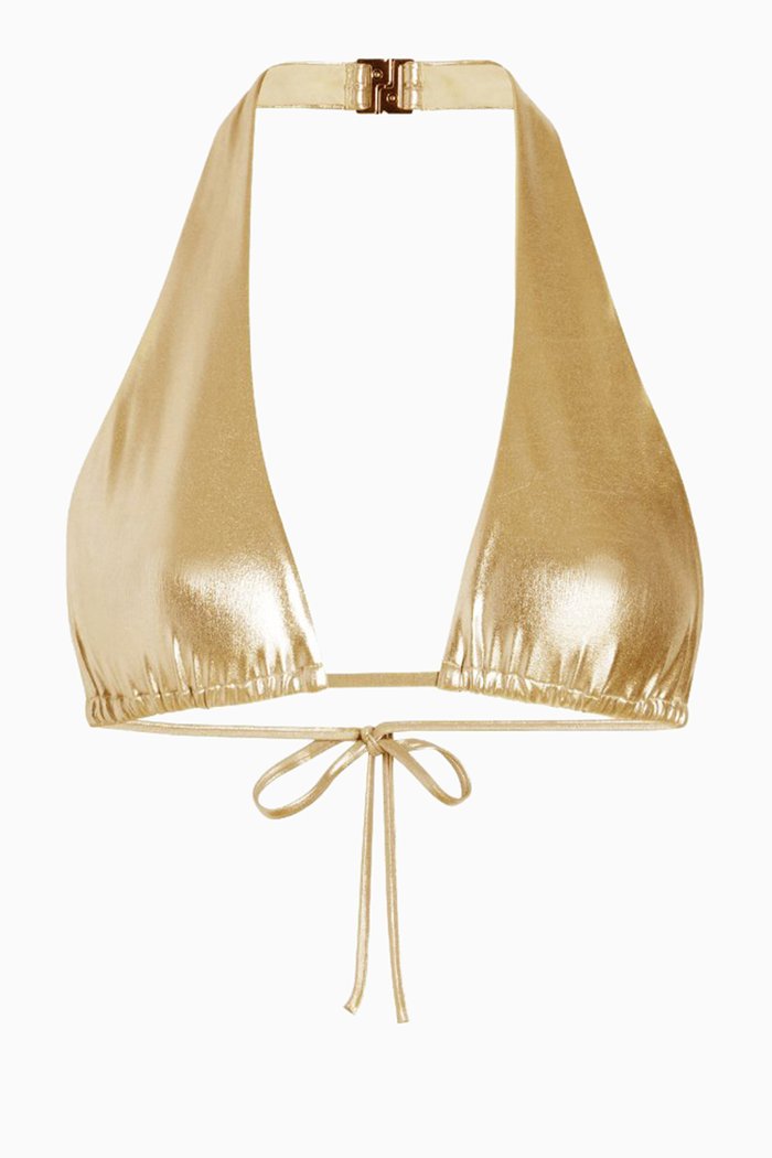 The Nana Bikini Top, Gold