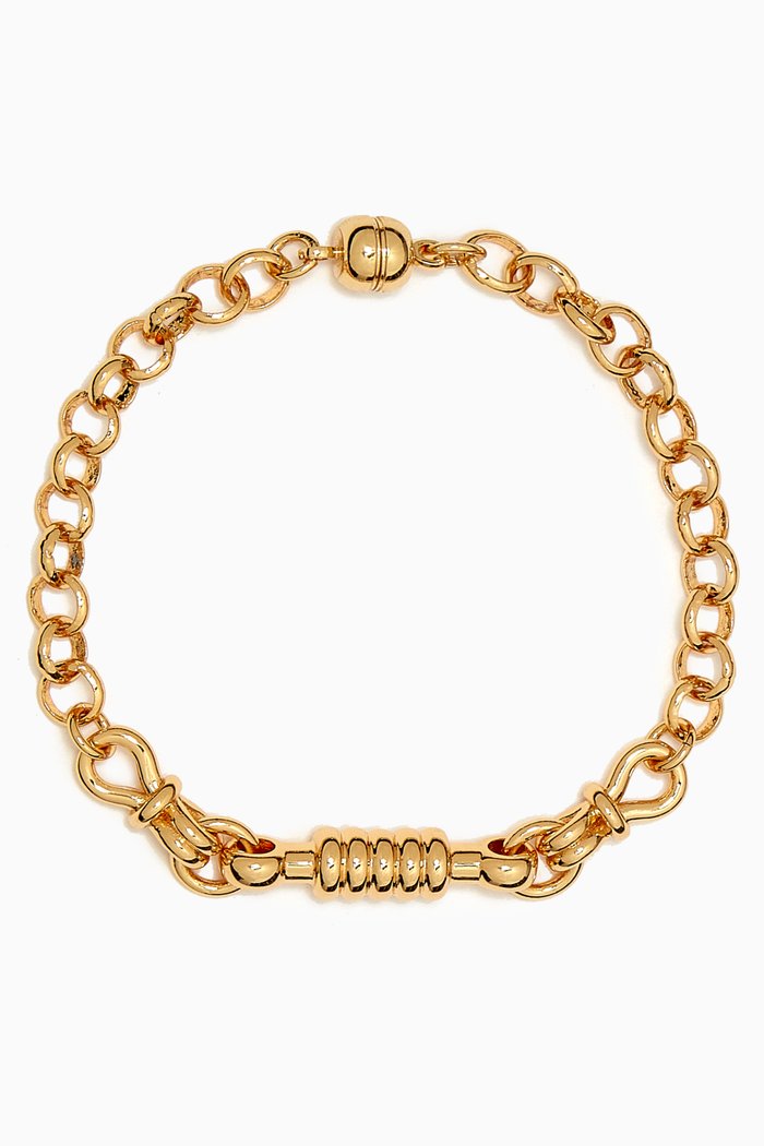 

Horsebit Bracelet in Gold-plated Brass