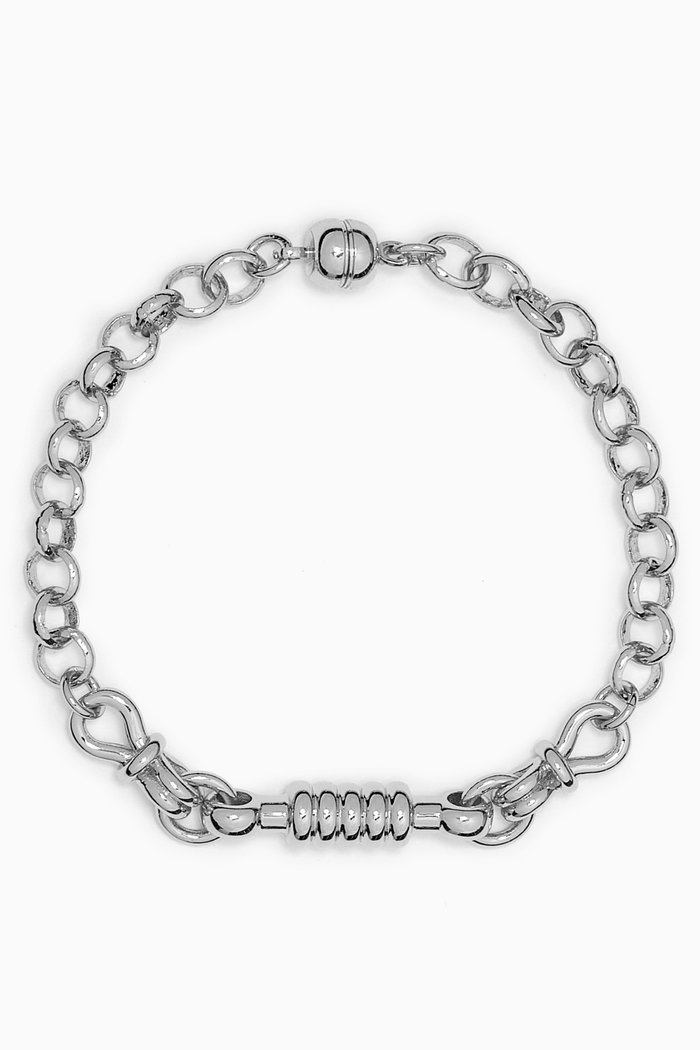 

Horsebit Bracelet in Silver-plated Brass