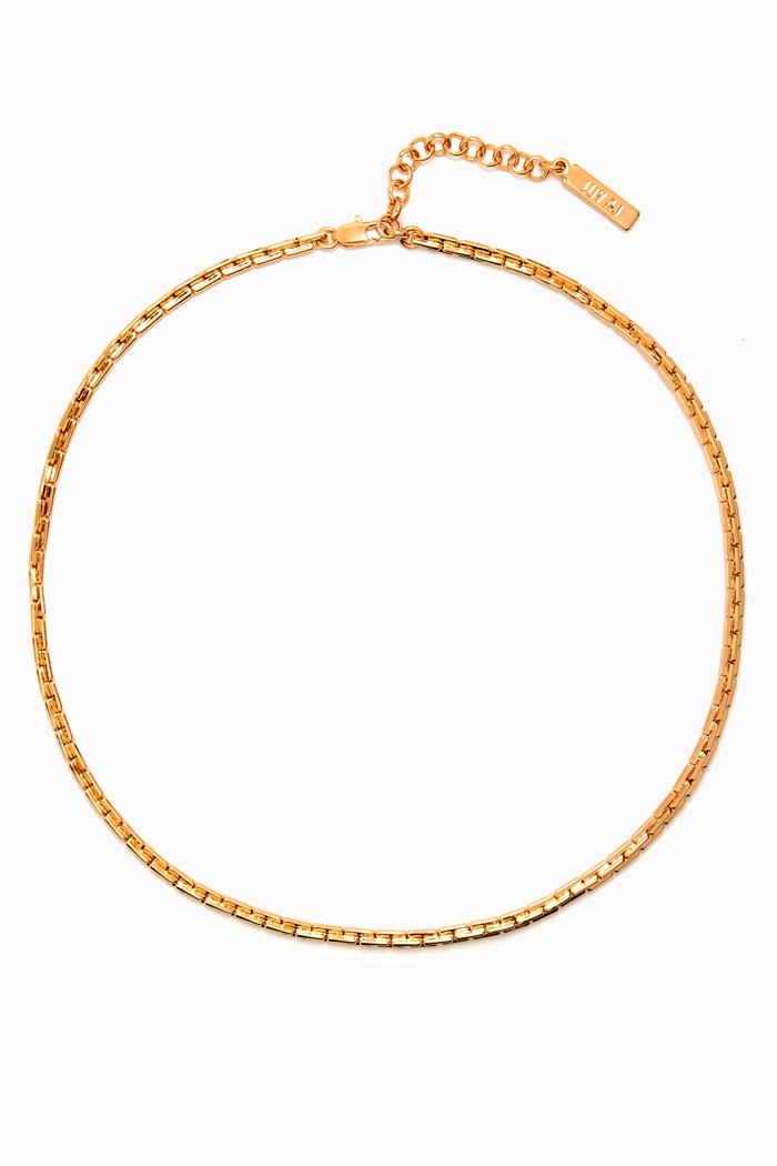 

The Chloe Chain Necklace in Gold-plated Brass