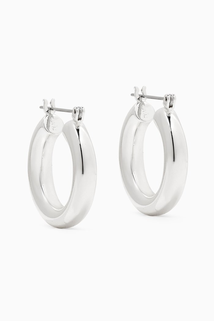 

The Baby Amalfi Huggies in Rhodium-plated Brass, Silver