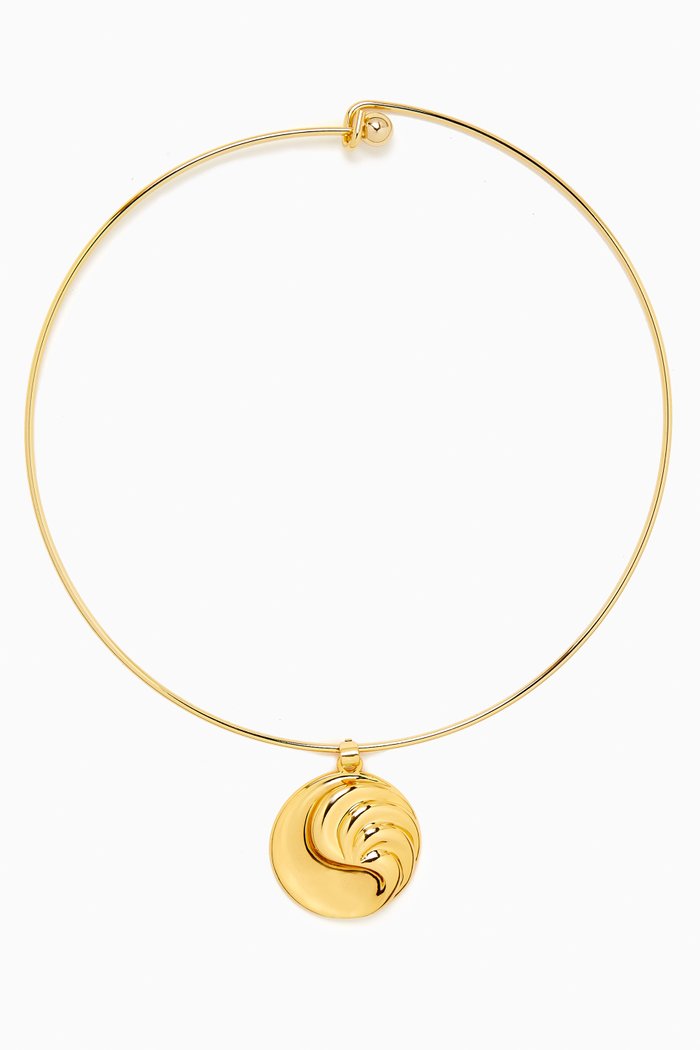 

The Leila Choker Necklace in Gold-plated Brass