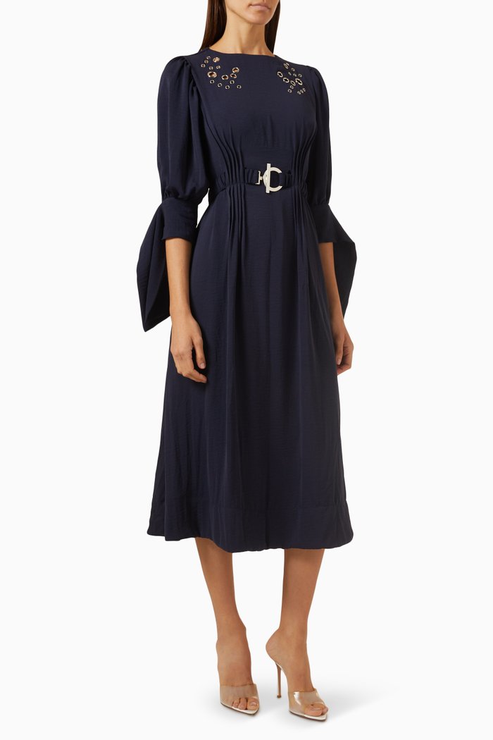

Embellished Midi Dress, Blue