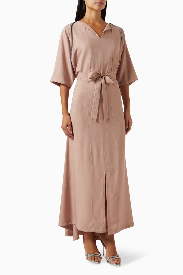 

Split Neckline Maxi Dress, Pink