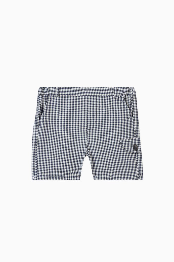 

Stripe Shorts in Cotton, Blue