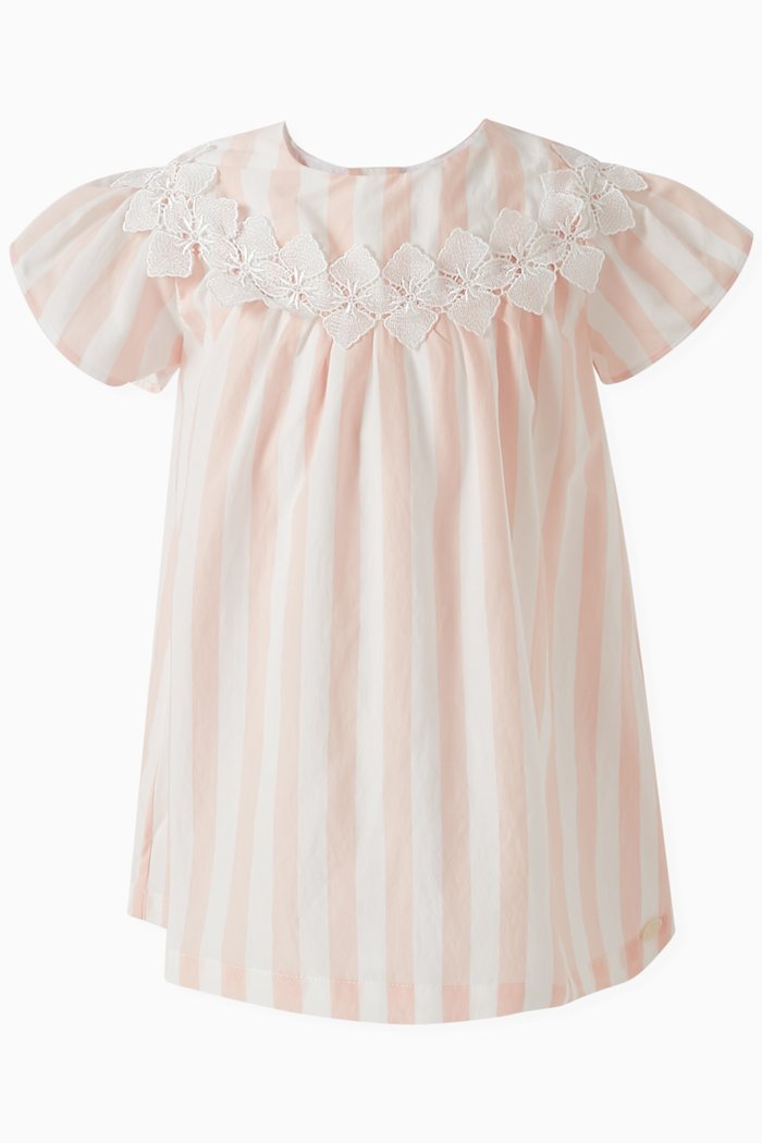 

Striped Dress in Viscose-blend, Pink