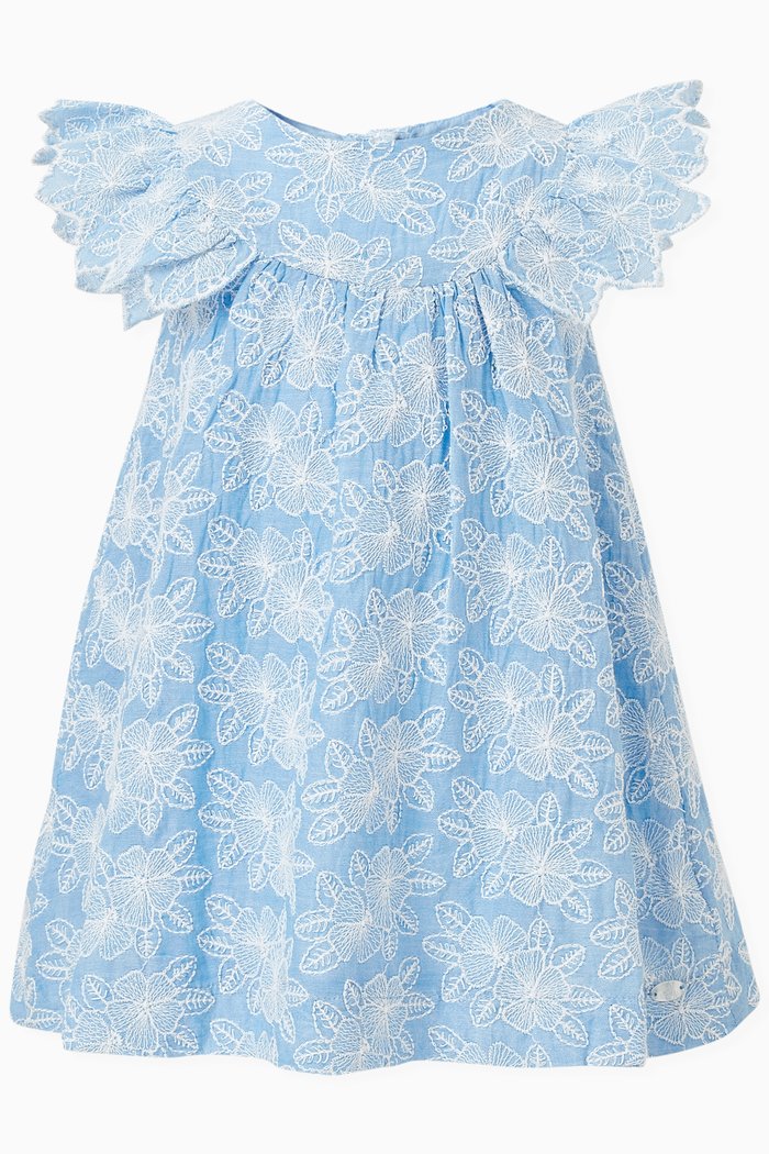 

Dress in Denim Trompe L'oeil, Blue