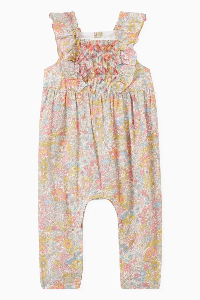

Floral Jumpsuit in Cotton, Yellow