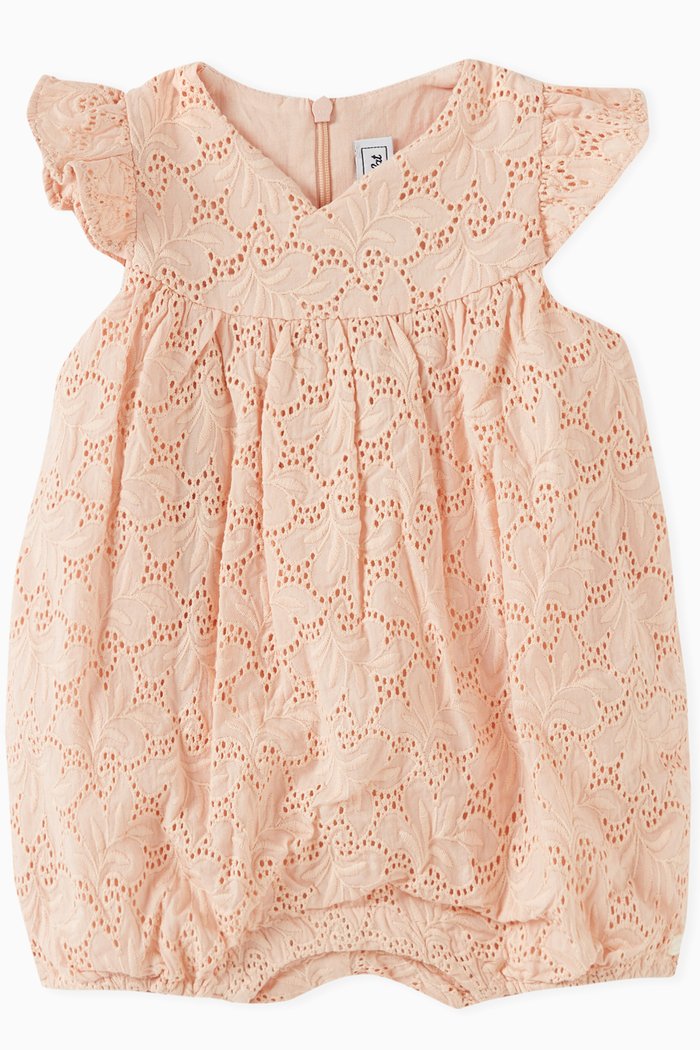 

Romper in Broderie Anglaise, Orange