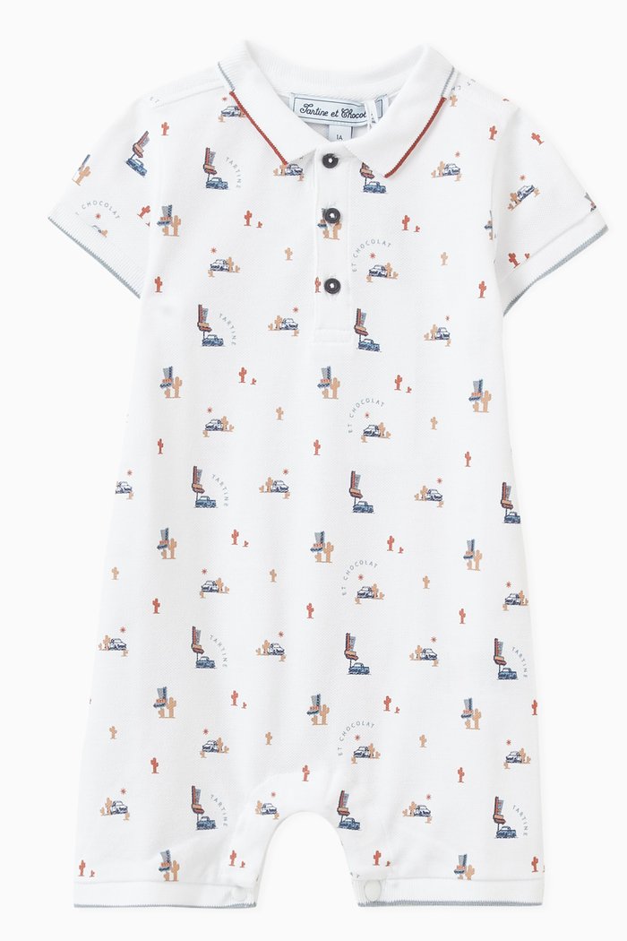 

Seaside Romper in Cotton, White