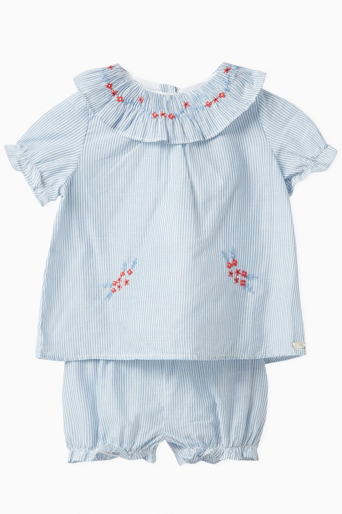 

Top and Shorts Set in Cotton, Blue