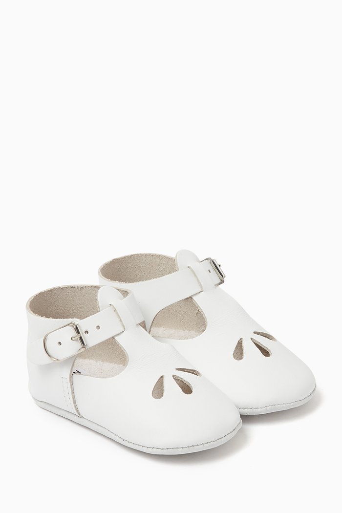 

White leather Booties