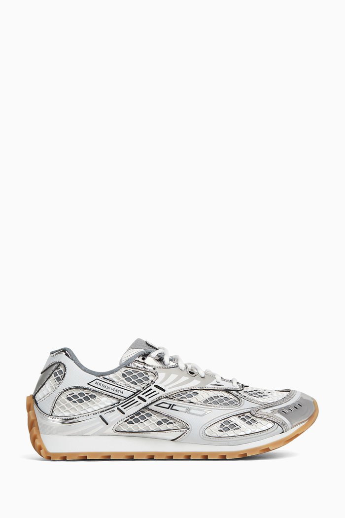 

Orbit Sneakers in Technical Fishnet, Grey