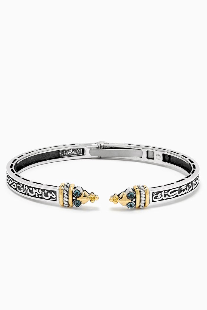 

The Eye Wraparound Bracelet in 18kt Gold & Sterling Silver