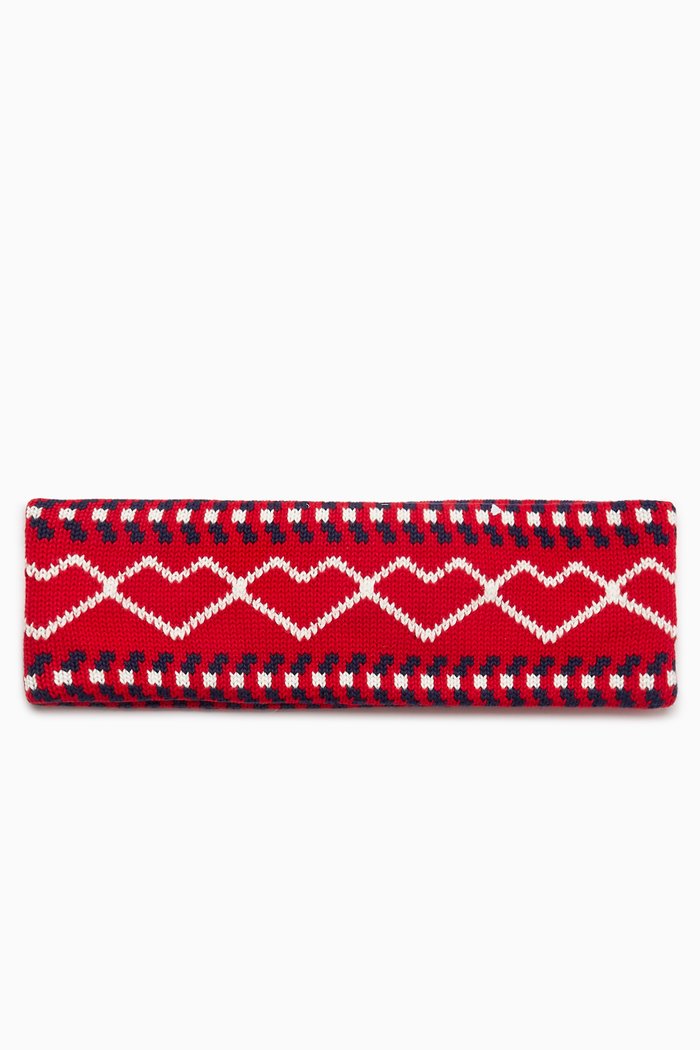 

Monterose Headband in Organic Cotton-knit, Red