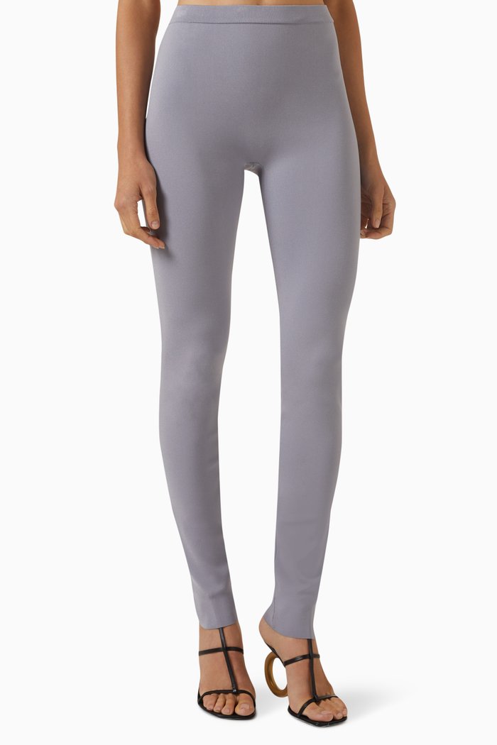 

Logo Tag Leggings in Lycra, Grey