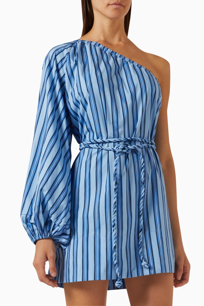 Calia Mini Dress in Cotton-poplin, Blue