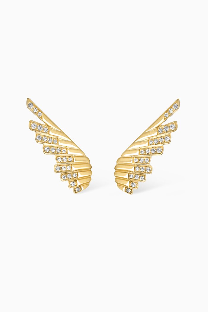 

Mini Wings Rising Stud Earrings in 18kt Yellow Gold