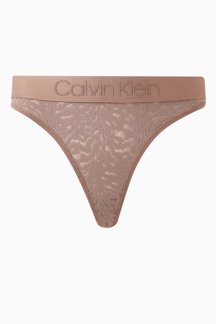 Intrinsic Thong in Nylon-blend, Brown