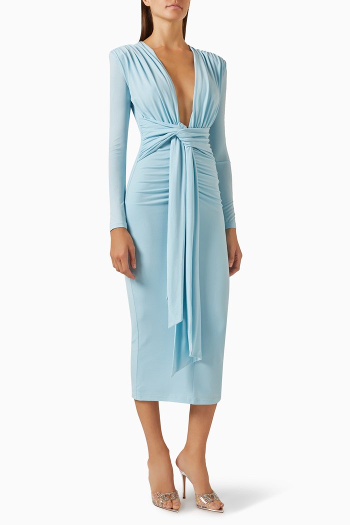 

Francis Midi Dress in Jersey, Blue