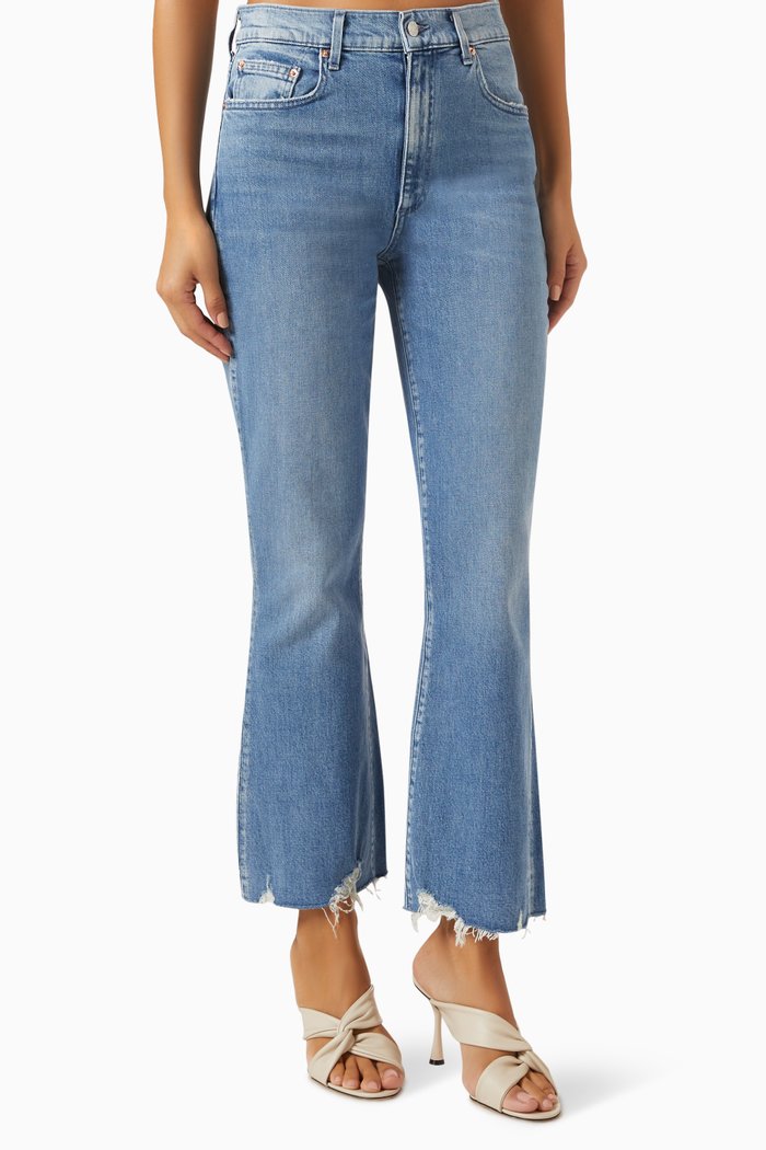 

Bella Crop Flared Jeans, Blue
